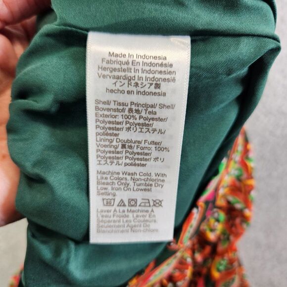 J Crew Skirt Womens Extra Small Floral Tiered Ruffle Lined Knee Length Chiffon - Picture 11 of 14